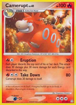 Camerupt (47/146) [Legends Awakened] Reverse Holofoil - Uncommon