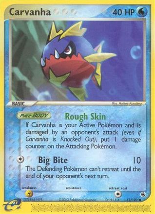 Carvanha (51/109) [Ruby and Sapphire] Reverse Holofoil - Common