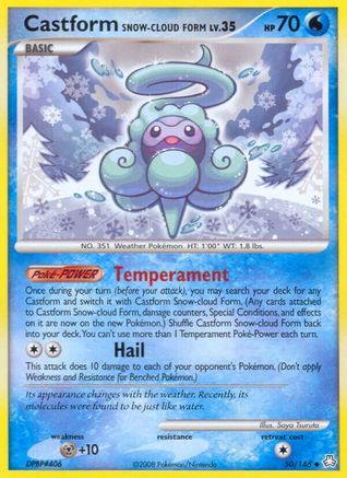 Castform Snow-Cloud Form (50/146) [Legends Awakened] Reverse Holofoil - Uncommon