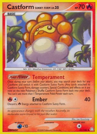 Castform Sunny Form (51/146) [Legends Awakened] Normal - Uncommon