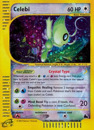 Celebi (145/144) [Skyridge] Holofoil - Secret Rare
