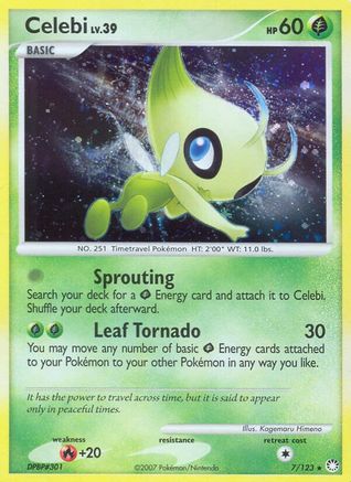 Celebi (7/123) [Mysterious Treasures] Reverse Holofoil - Holo Rare