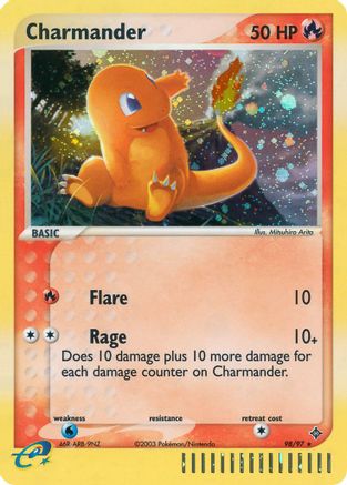 Charmander (98/97) [Dragon] Holofoil - Secret Rare