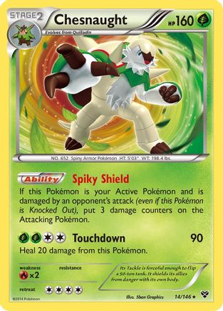 Chesnaught (014/146) [XY Base Set] Holofoil - Holo Rare
