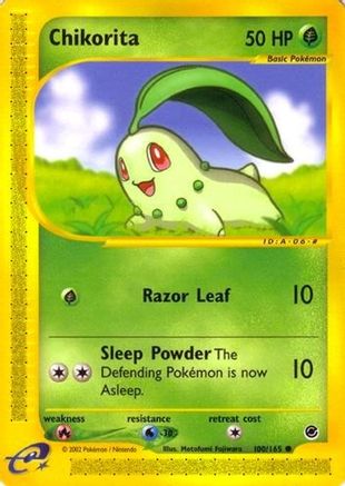 Chikorita (100/165) [Expedition] Reverse Holofoil - Common