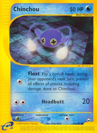 Chinchou (70/147) [Aquapolis] Reverse Holofoil - Common