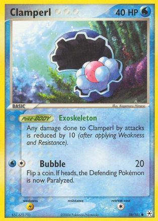 Clamperl (058/101) [Hidden Legends] Reverse Holofoil - Common