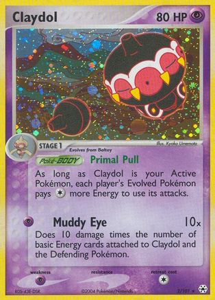Claydol (2/101) [Hidden Legends] Holofoil - Holo Rare