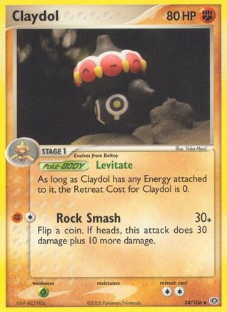 Claydol (24/106) [Emerald] Reverse Holofoil - Uncommon