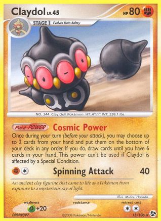 Claydol (15/106) [Great Encounters] Reverse Holofoil - Rare