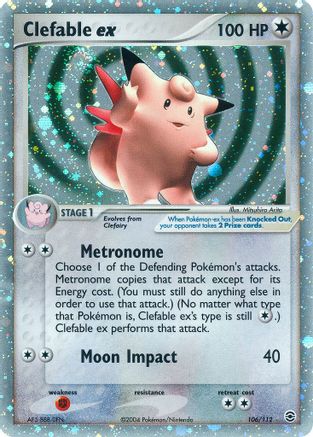 Clefable ex (106/112) [FireRed & LeafGreen] Normal - Ultra Rare