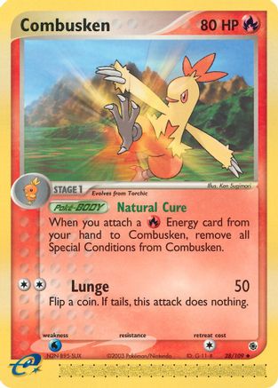 Combusken (28/109) [Ruby and Sapphire] Reverse Holofoil - Uncommon
