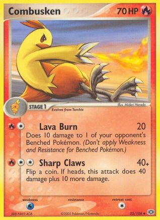 Combusken (25/106) [Emerald] Reverse Holofoil - Uncommon