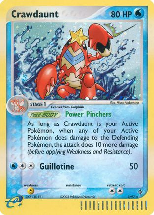 Crawdaunt (003/97) [Dragon] Reverse Holofoil - Holo Rare