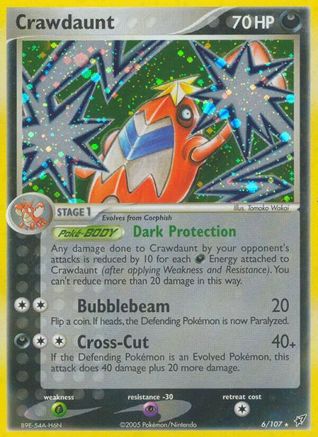 Crawdaunt (6/107) [Deoxys] Holofoil - Holo Rare