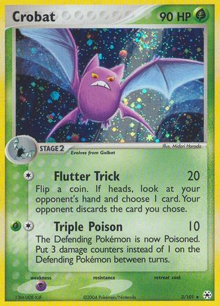 Crobat (3/101) [Hidden Legends] Holofoil - Holo Rare