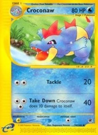 Croconaw (74/165) [Expedition] Reverse Holofoil - Uncommon
