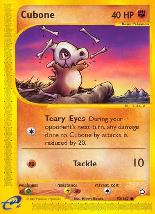 Cubone (072/147) [Aquapolis] Normal - Common