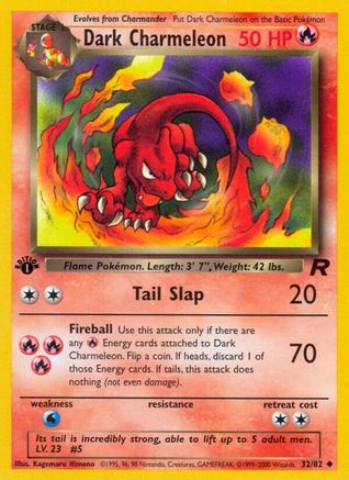 Dark Charmeleon (032/82) [Team Rocket] 1st Edition - Uncommon