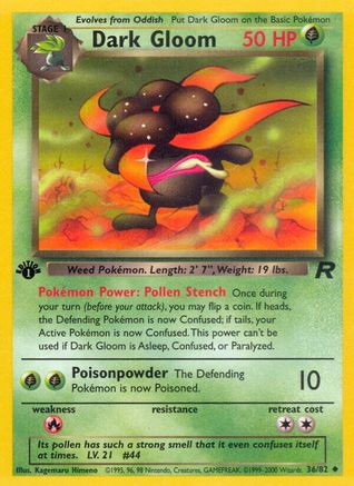 Dark Gloom (036/82) [Team Rocket] 1st Edition - Uncommon