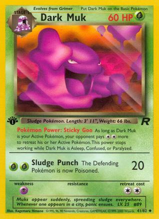 Dark Muk (041/82) [Team Rocket] 1st Edition - Uncommon