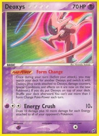 Deoxys (Attack Forme) (17/107) [Deoxys] Reverse Holofoil - Rare