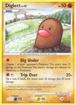 Diglett (072/127) [Platinum] Normal - Common