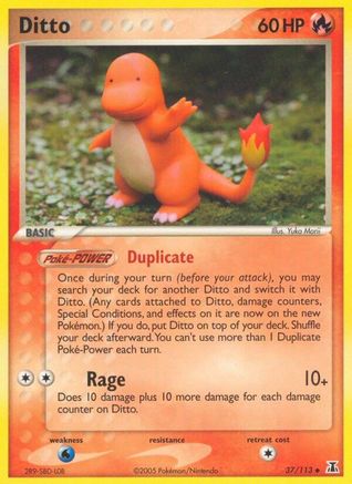 Ditto (Charmander) (037/113) [Delta Species] Reverse Holofoil - Uncommon