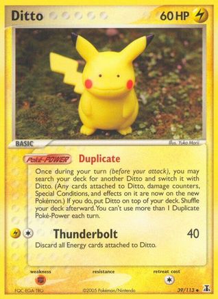 Ditto (Pikachu) (039/113) [Delta Species] Normal - Uncommon