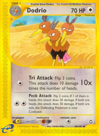 Dodrio (46/147) [Aquapolis] Normal - Uncommon