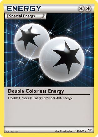 Double Colorless Energy (130/146) [XY Base Set] Reverse Holofoil - Uncommon