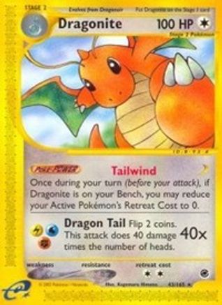 Dragonite (43/165) [Expedition] Normal - Rare