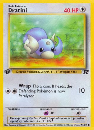Dratini (053/82) [Team Rocket] 1st Edition - Common