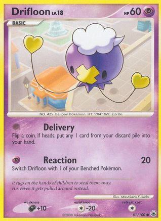Drifloon (61/100) [Majestic Dawn] Reverse Holofoil - Common