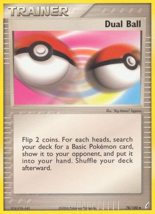 Dual Ball/100  - Reverse Holofoil Crystal Guardians - Uncommon