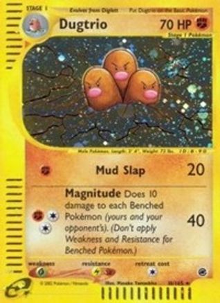 Dugtrio (10/165) [Expedition] Holofoil - Holo Rare