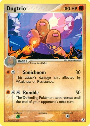 Dugtrio (22/112) [FireRed & LeafGreen] Normal - Rare