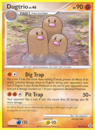 Dugtrio (24/132) [Secret Wonders] Normal - Rare