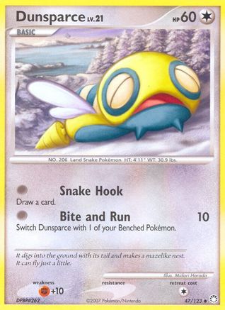 Dunsparce (47/123) [Mysterious Treasures] Reverse Holofoil - Uncommon
