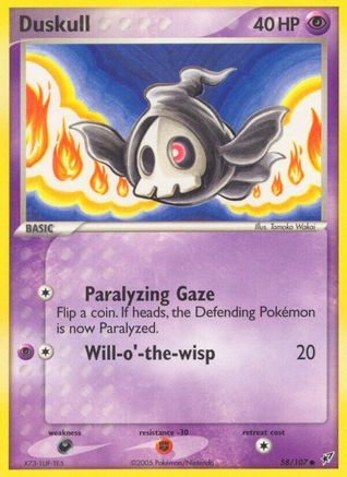 Duskull (058/107) [Deoxys] Reverse Holofoil - Common