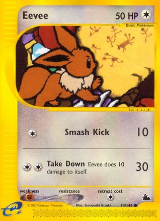 Eevee (054/144) [Skyridge] Reverse Holofoil - Common