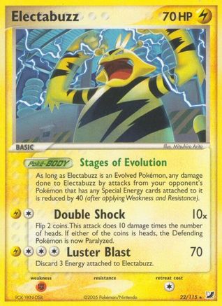 Electabuzz (22/115) [Unseen Forces] Reverse Holofoil - Rare