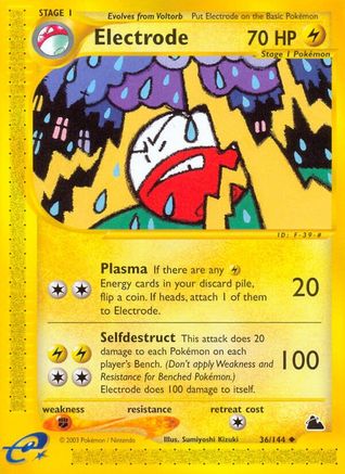 Electrode (36/144) [Skyridge] Reverse Holofoil - Uncommon