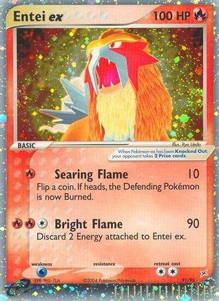 Entei ex (91/95) [Team Magma vs Team Aqua] Holofoil - Ultra Rare