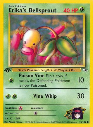 Erika's Bellsprout (075/132) [Gym Heroes] 1st Edition - Common