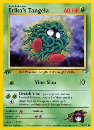 Erika's Tangela (079/132) [Gym Heroes] 1st Edition - Common
