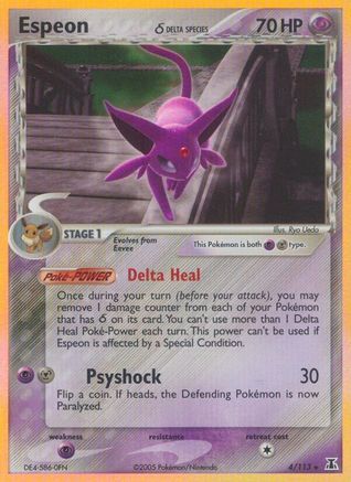 Espeon (Delta Species) (004/113) [Delta Species] Holofoil - Holo Rare