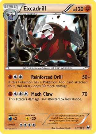 Excadrill (57/108) [Dark Explorers] Reverse Holofoil - Rare