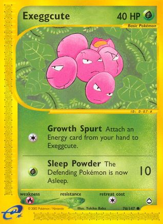 Exeggcute (076/147) [Aquapolis] Reverse Holofoil - Common