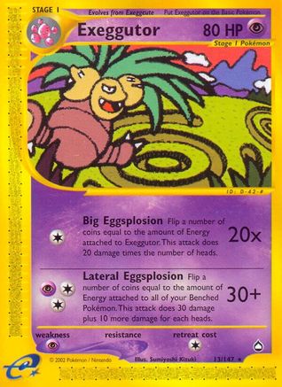 Exeggutor (13/147) [Aquapolis] Normal - Rare